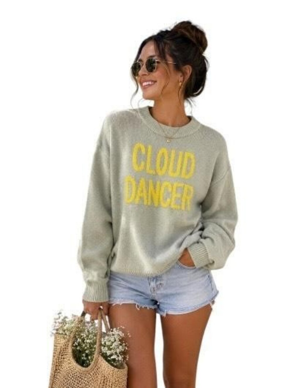 H&M Cloud Dancer Soft Cozy Sweater